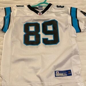 Youth Steve Smith White and Blue Sports Jersey
